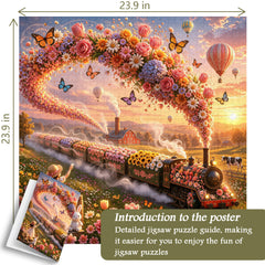 Sunset Bloom Railway Puzzle 1000 Teile