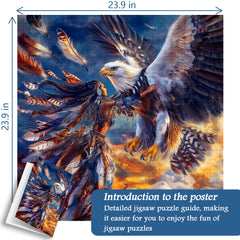 Eagle Spirit Embrace Jigsaw Puzzle 1000 Pieces