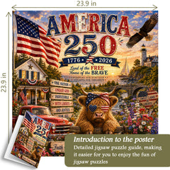 Patriotisches Hochlandkuh-Puzzle, 1000 Teile