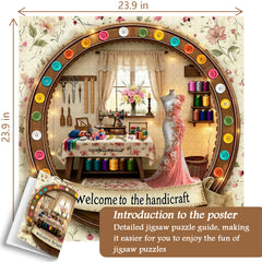 Cozy Sewing Room Jigsaw Puzzle 1000 Pieces