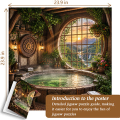 Sunset Spa Cottage Jigsaw Puzzle 1000 Pieces