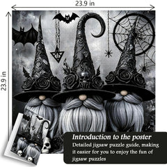 Gothic Halloween Gnomes Puzzle 1000 Teile
