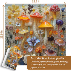 Bunte Pilze Puzzle 1000 Teile
