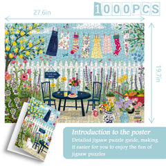 Frühlingshof-Puzzle 1000 Teile
