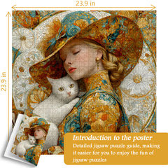 Puzzle mit floraler Eleganz, 1000 Teile