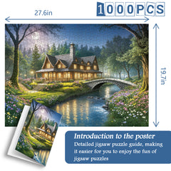 Twilight Cabin Glow Puzzle 1000 Teile