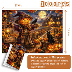 Glowing Moon Pumpkin Jigsaw Puzzle 1000 Pieces