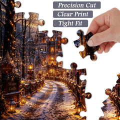 Winter Castle Glow Puzzle 1000 Teile