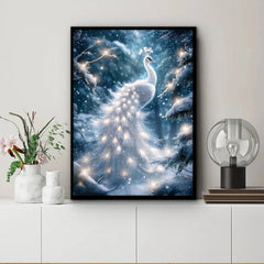 Snowlit Peacock Jigsaw Puzzle 1000 Pieces