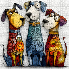 Lebendiges Pup Squad-Puzzle, 1000 Teile