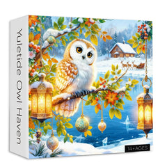Yuletide Owl Haven Jigsaw Puzzle 1000 Pieces