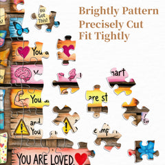 Tägliche Positivität Puzzle 1000 Teile