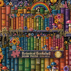 Botanical Bookshelf Jigsaw Puzzle 1000 Pieces