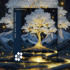 Ewiges goldenes Baum -Puzzle 1000 Stücke