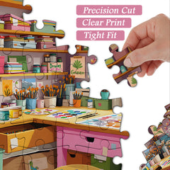 Colorful Art Studio Jigsaw Puzzle 1000 Pieces