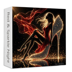 Red & Sparkle Night Jigsaw Puzzle 1000 Pieces
