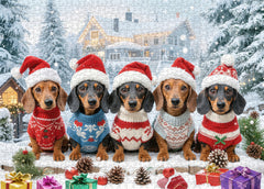 Santa's Pup Posse Jigsaw Puzzle 1000 Pieces