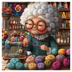 Grandma’s Knitting World Jigsaw Puzzle 1000 Pieces