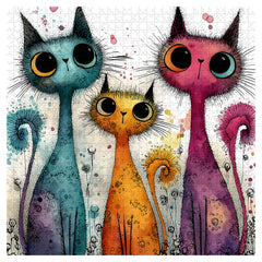 Agile Cat Group Jigsaw Puzzle 1000 Pieces