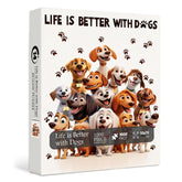 Das Leben ist besser mit Hunden Puzzle 1000 Teile
