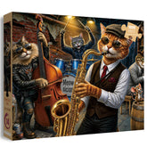 Street Jazz Cats Jigsaw Puzzle 1000 Pieces