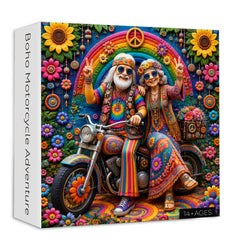 Boho Motorcycle Adventure Jigsaw Puzzle 1000 Pieces