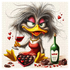 Lovestruck Duck Puzzle 1000 Teile