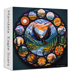 Mandala Eagle Soars Jigsaw Puzzle 1000 Pieces