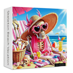Skelett-Strandurlaub-Puzzle, 1000 Teile