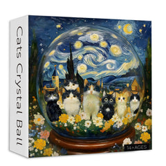 Katzen-Kristallkugel-Puzzle, 1000 Teile