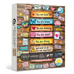 Tägliche Positivität Puzzle 1000 Teile
