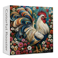 Colorful Rooster Jigsaw Puzzle 1000 Pieces
