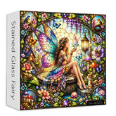Buntglas-Feen-Puzzle, 1000 Teile