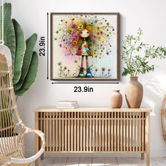 Blumenhaarpuppen-Puzzle 1000 Teile