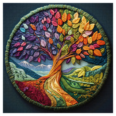 Quilted Life Tree Jigsaw Puzzle 1000 Pieces