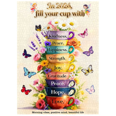 Cup of Wise Sayings Jigsaw Puzzle 1000 Pieces