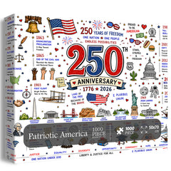 Patriotisches Amerika-Puzzle, 1000 Teile