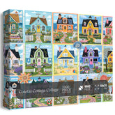 Coastal Cottage Collage Jigsaw Puzzle 1000 Pieces