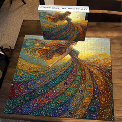 Gemstone Woman Jigsaw Puzzle 1000 Pieces