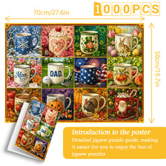 Holiday Mug Collection Jigsaw Puzzle 1000 Pieces