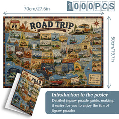 American Road Trip Jigsaw Puzzle 1000 Pieces