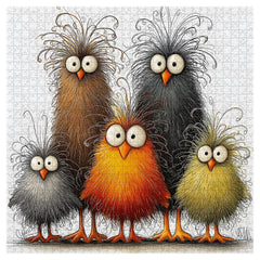 Abstraktes Huhn-Puzzle 1000 Teile