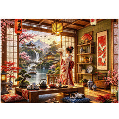 Japanisches Tee-Retreat-Puzzle 1000 Teile