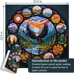 Mandala Eagle Soars Jigsaw Puzzle 1000 Pieces
