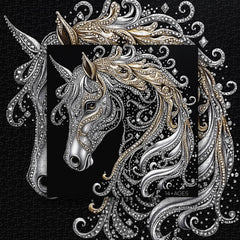 Diamantpferd-Puzzle 1000 Teile