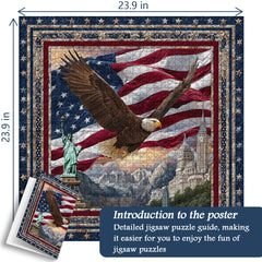 Eagle Over Liberty Jigsaw Puzzle 1000 Pieces