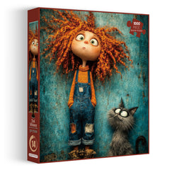 Teal Whimsy Jigsaw Puzzle 1000 Pieces