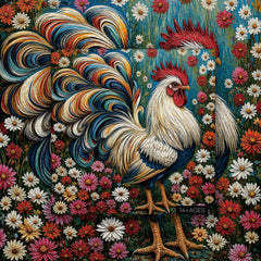 Colorful Rooster Jigsaw Puzzle 1000 Pieces