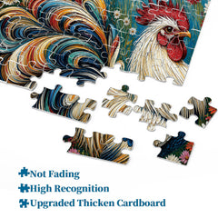 Colorful Rooster Jigsaw Puzzle 1000 Pieces