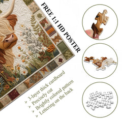 Genähtes Kalb-Puzzle 1000 Teile